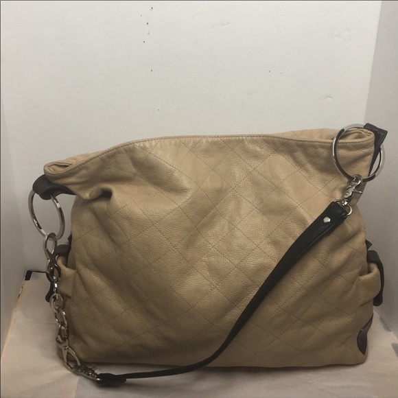 My Flat in London Leather Quilted Hobo Bag - Picture 3 of 10